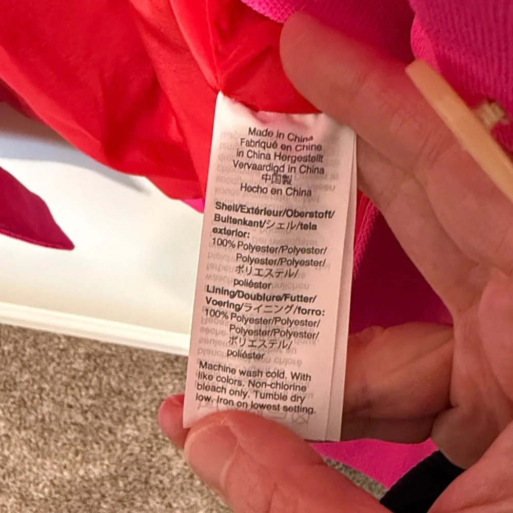 J. Crew Women's Barbie Pink Double-Breasted Blazer / Size 12 / Red Lining